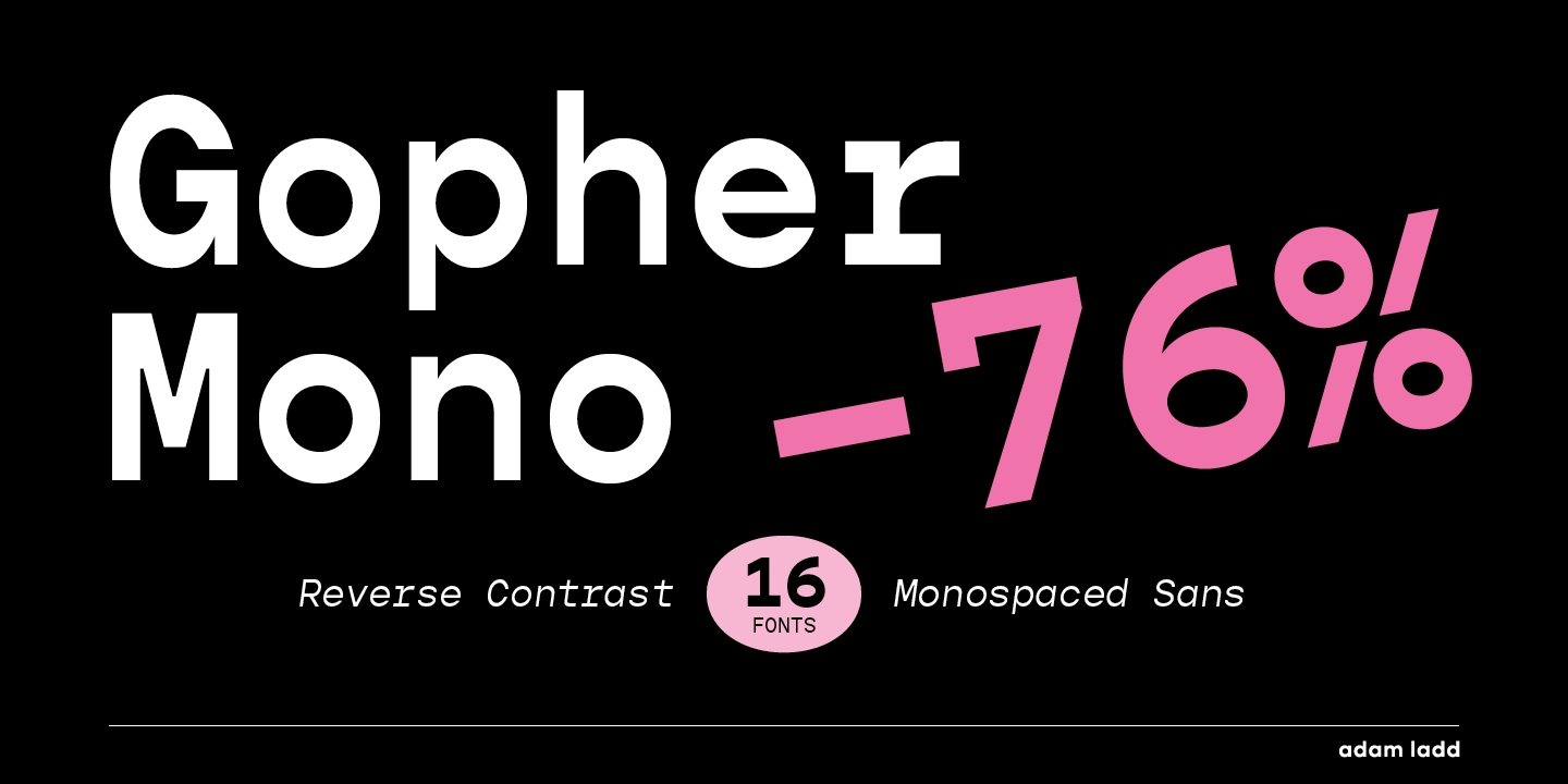 Example font Gopher Mono #2